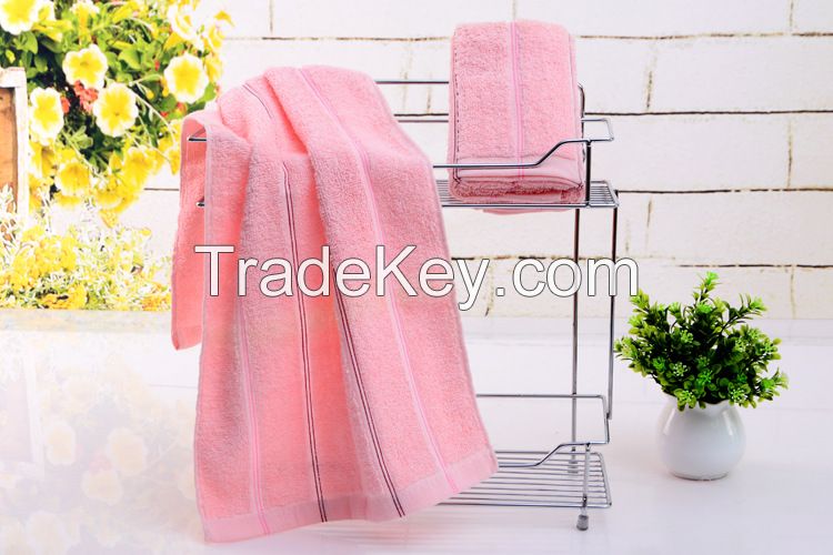 Solid color cotton facial towels