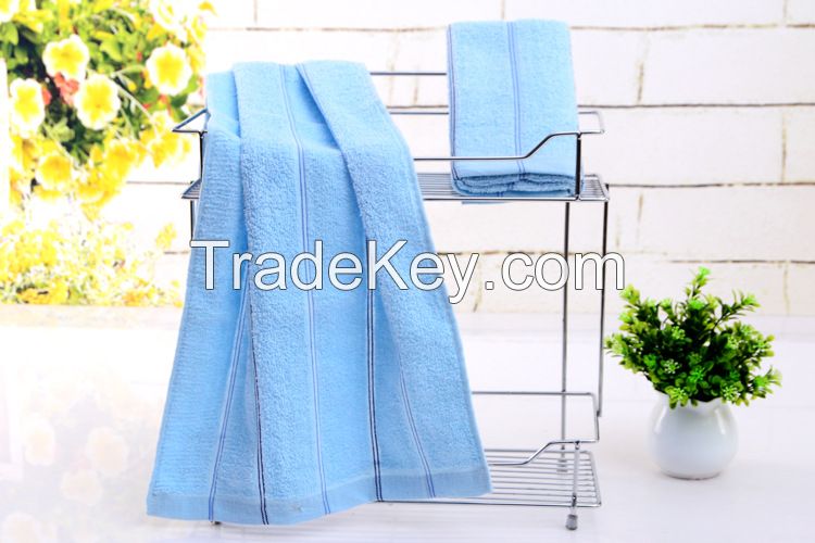 Solid color cotton facial towels