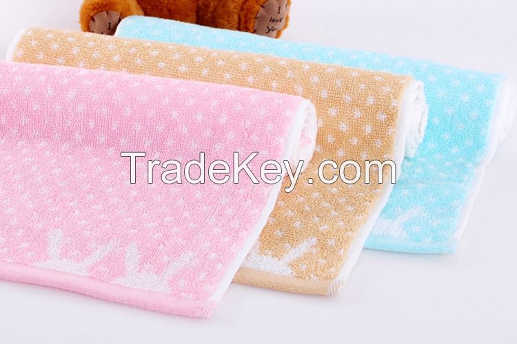 Brand children cotton face towels 25*50cm