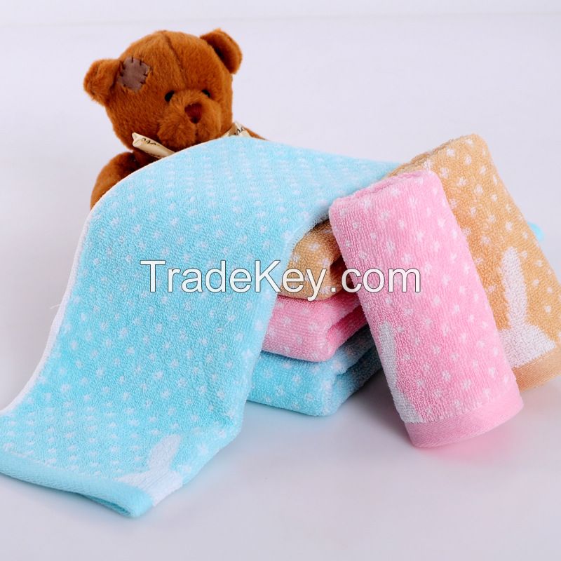 Brand children cotton face towels 25*50cm