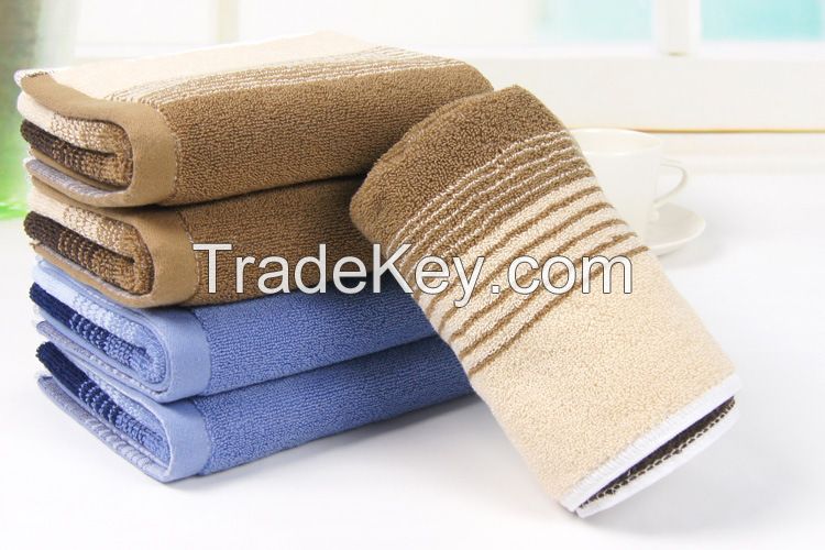100% cotton  jacquard gradient men towels