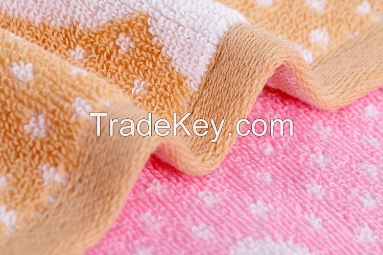 Brand children cotton face towels 25*50cm