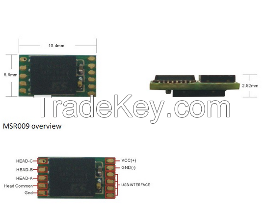 World&#039;s Smallest Magnetic Swipe Card Reader Data Collector MSR009