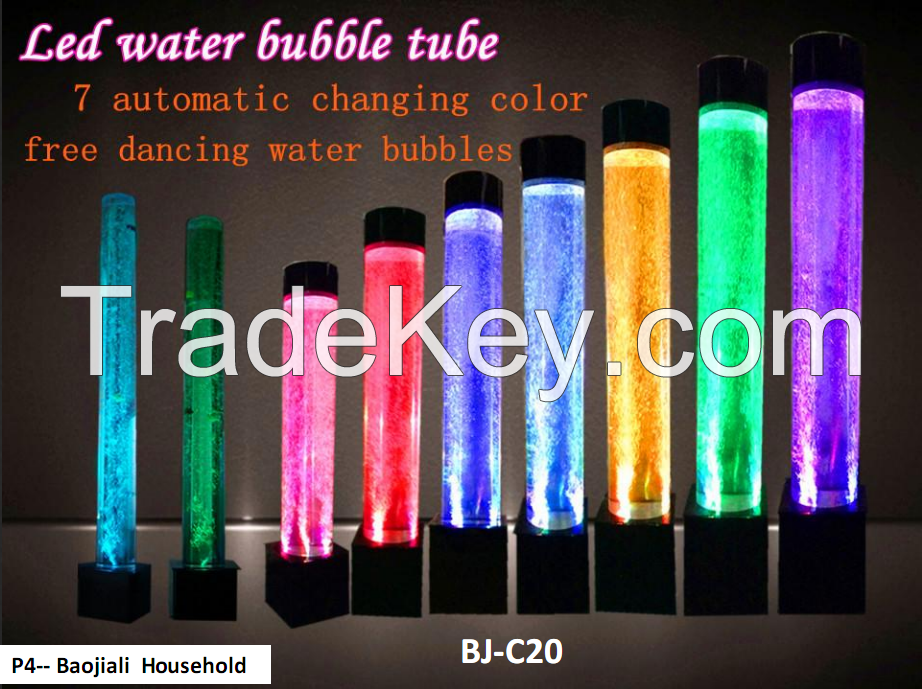 holiday LED light bubble tube decor