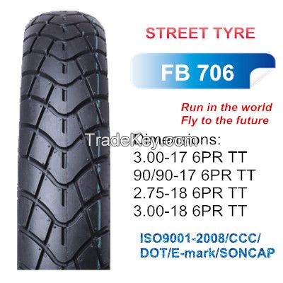 3.00-18 General Motorcycle Street Tyre Feiben Tire