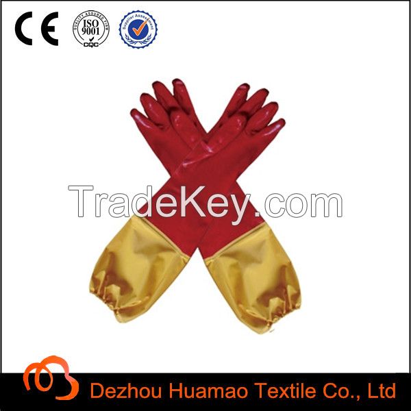 Smooth Finish PVC Glove with Long Sleeves