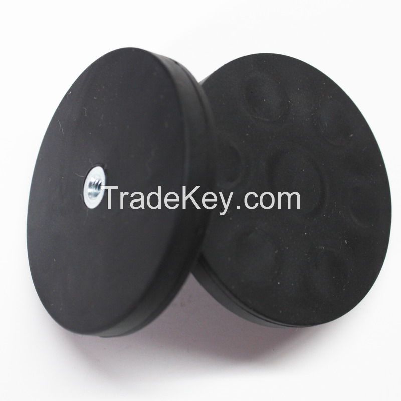 Neodymium magnetic rubber coated pot magnet