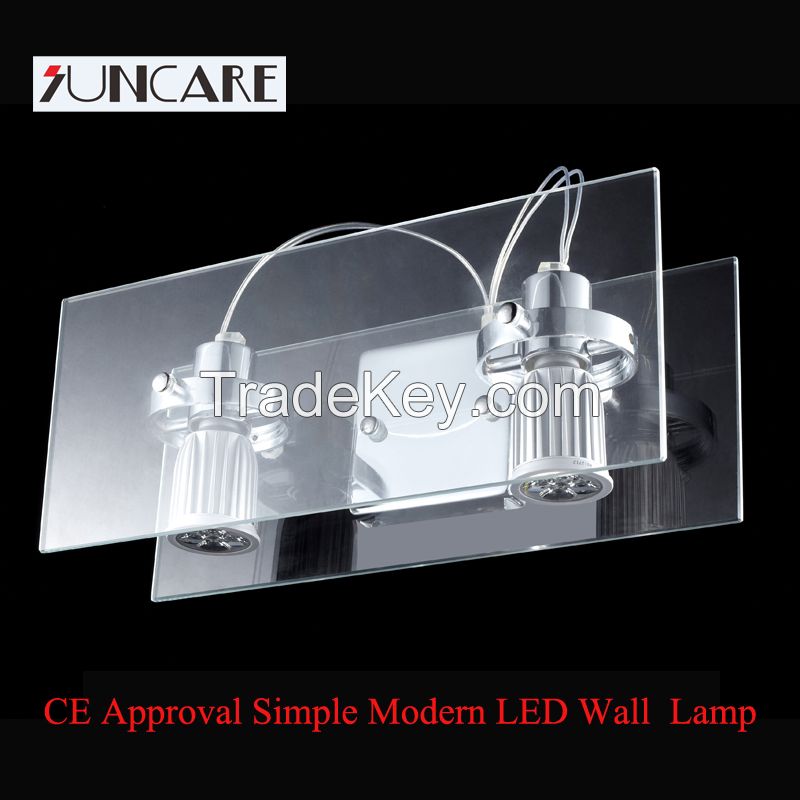 simple modern style white color aluminum led wall lamp