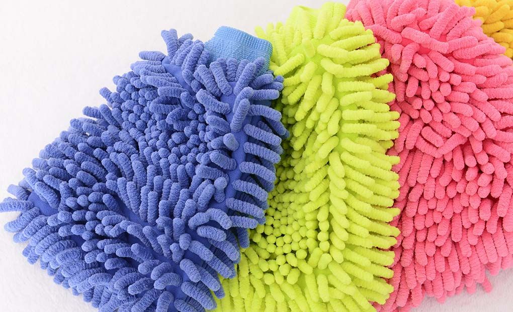 Microfiber Chenille Car Care Wash Clean Mitt Glove high quality