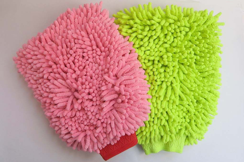 Microfiber Chenille Car Care Wash Clean Mitt Glove high quality