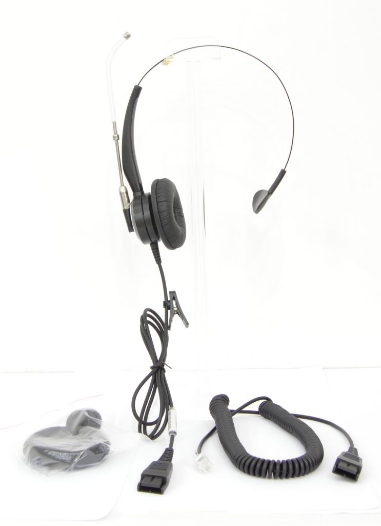 Monaural Style Noise Canceling Cored Headset