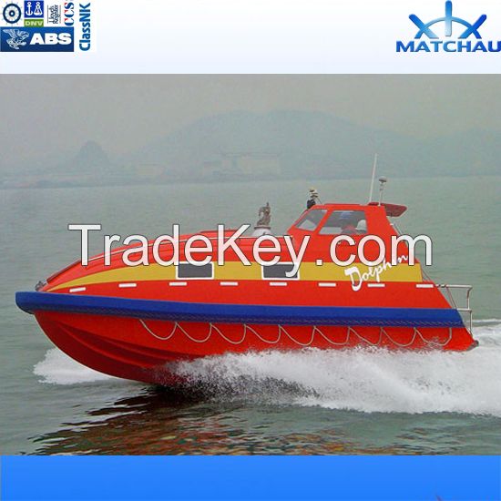 Totally Enclosed Fibreglass Fast Rescue Boat