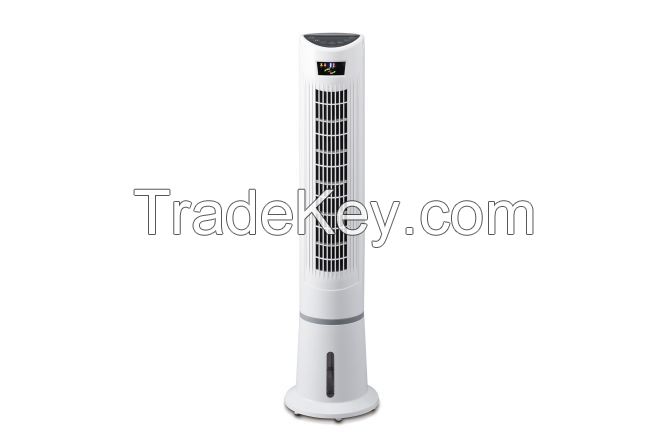 Tower air cooler with remote control, 9h timer, FND display and anionic function