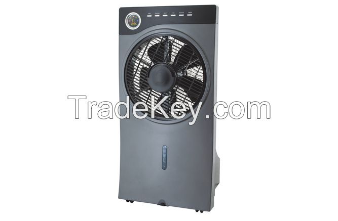 Japan popular box misting fan with remote control, FND display, timer and photocatalyst function