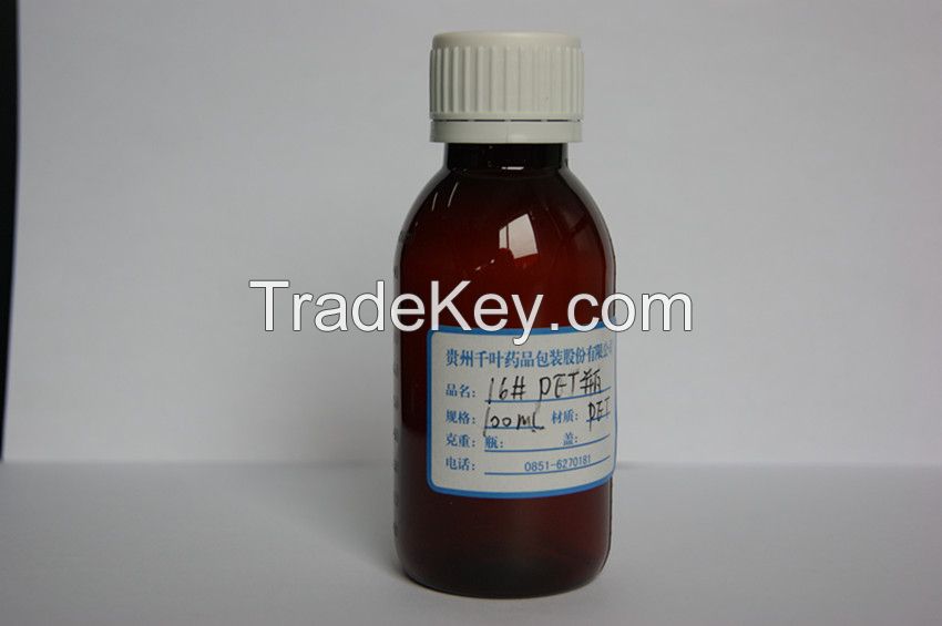 PET bottles for oral pharmaceutical packing