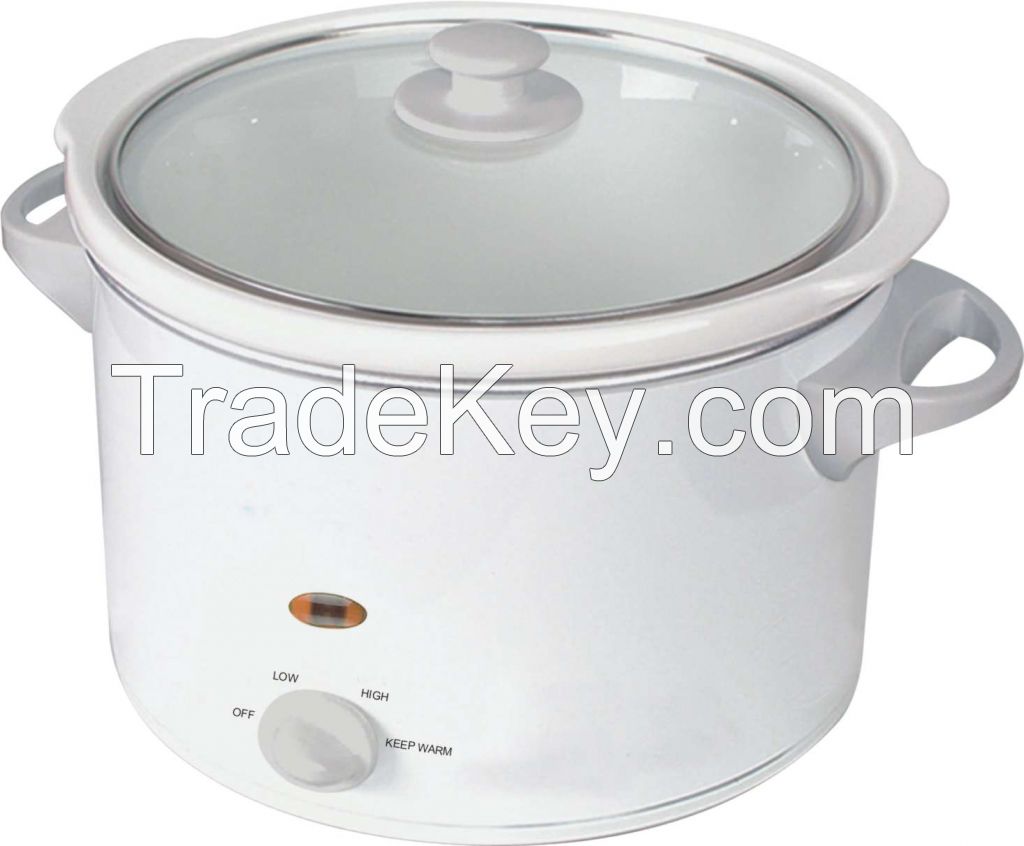 5.5L oval slow cooker