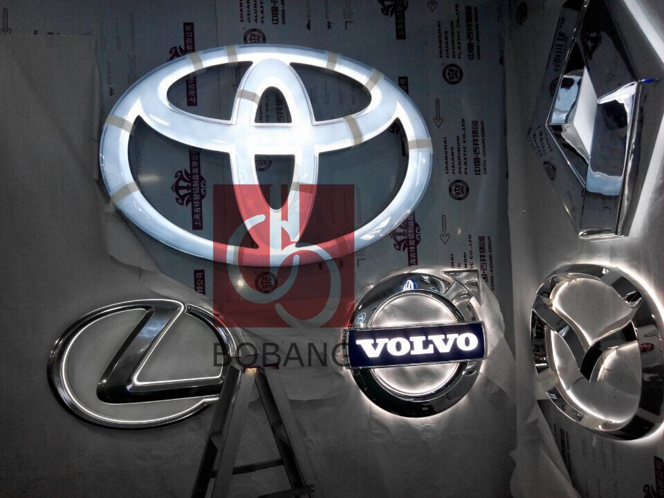 China wholesale 3D auto shows signs car store front signs