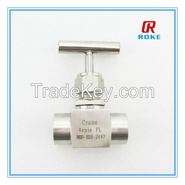 1/2" 10000psi stainless steel needle valve