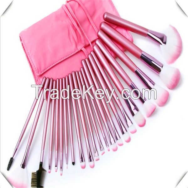 2014 best Professional factory direct high quality Beauty girls 22pcs  Cosmetic Makeup Brush Set/pouch