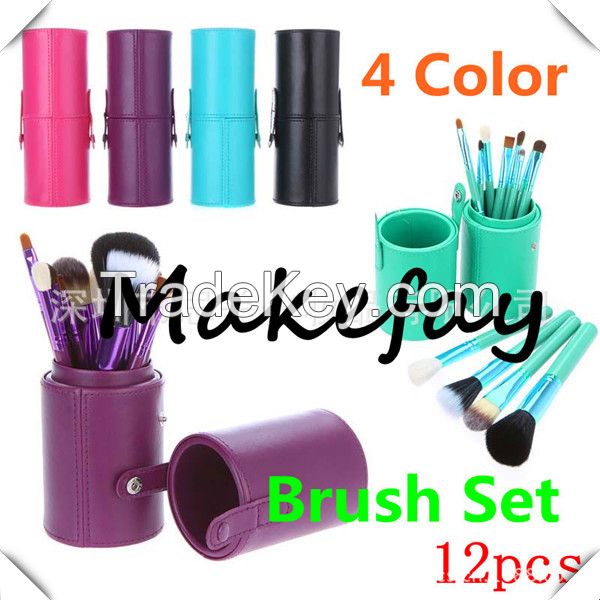 New arrival 12pcs cup holder makeup brush kits