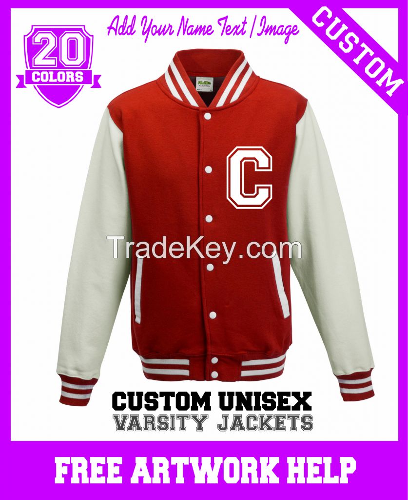 girls customised team cheerleader varsity jackets add your logo