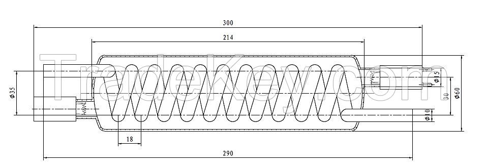 Water Treatment Inner Screw-Shape UV Lamp