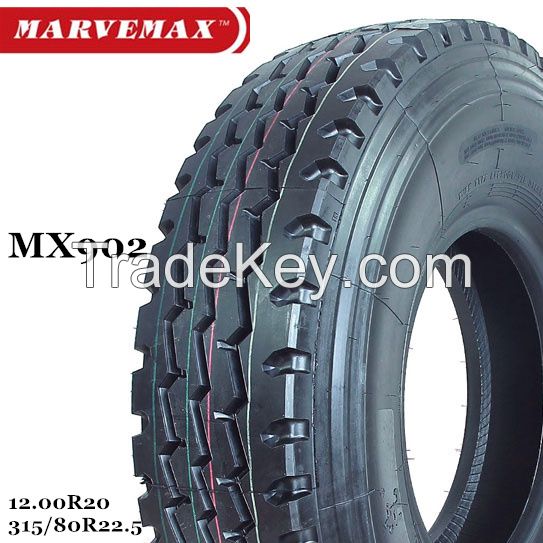 Marvemax Truck Bus Tyre Radial Tyre 9.00R20 12.00R20 315/80R22.5