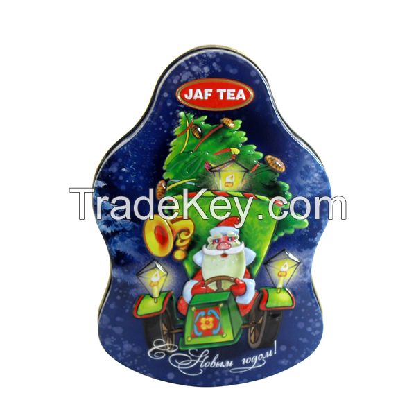 Christmas tree shape tin box for bonbon