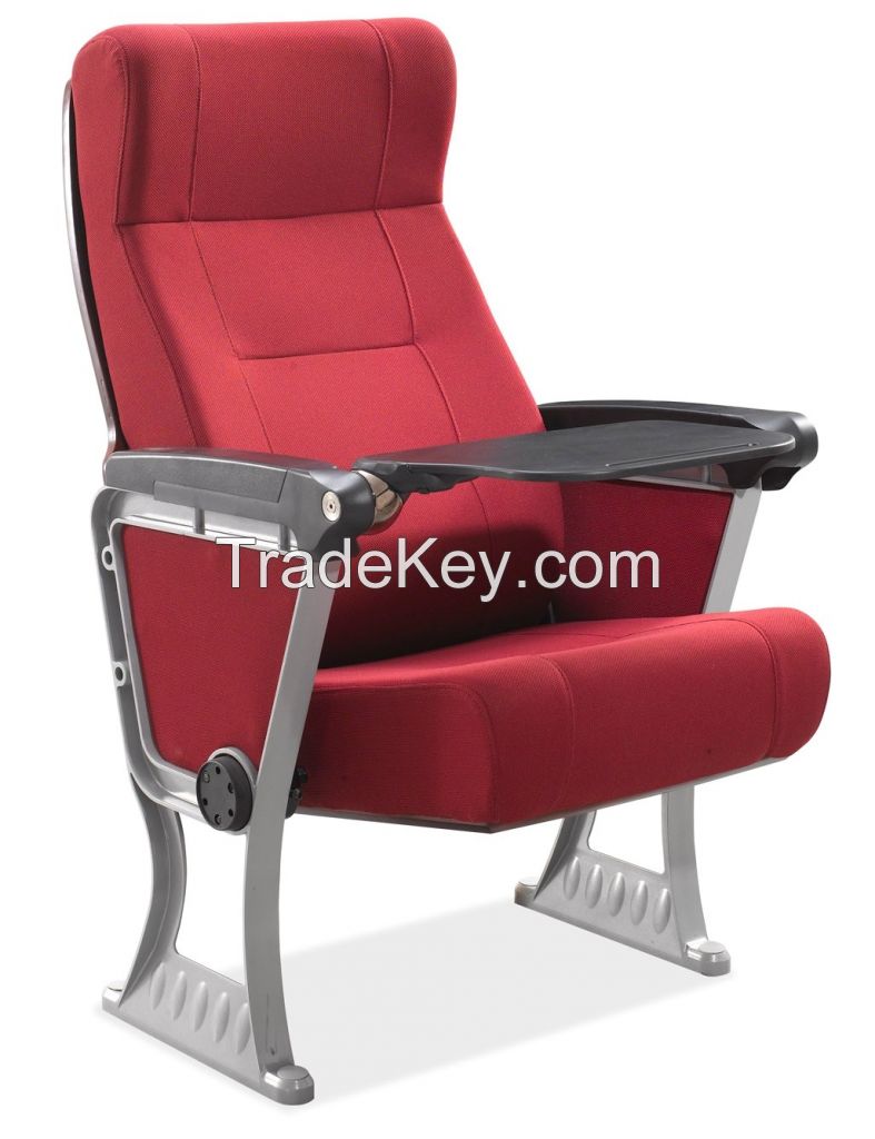 Aluminum Alloy Leg & Rotation Function Writing Board Auditorium Chair