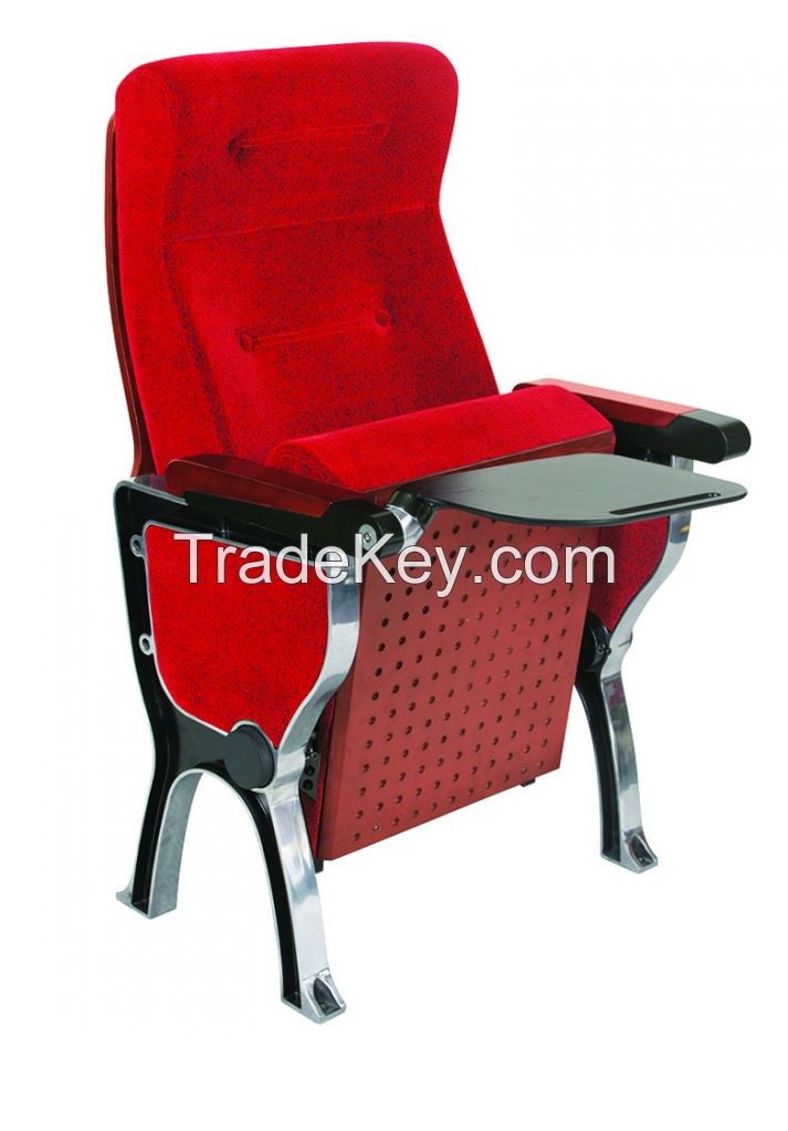 Aluminum Alloy Leg &amp; Rotation Function Tablet Auditorium Chair