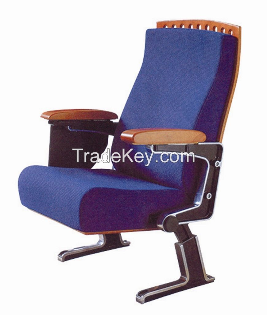 Aluminum Alloy Leg & Rotation Function Writing Board Auditorium Chair  