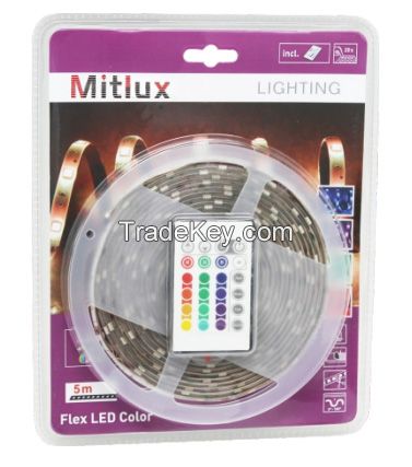 LED Strip Set Flexible Ribbon RGB Color, SMD5050