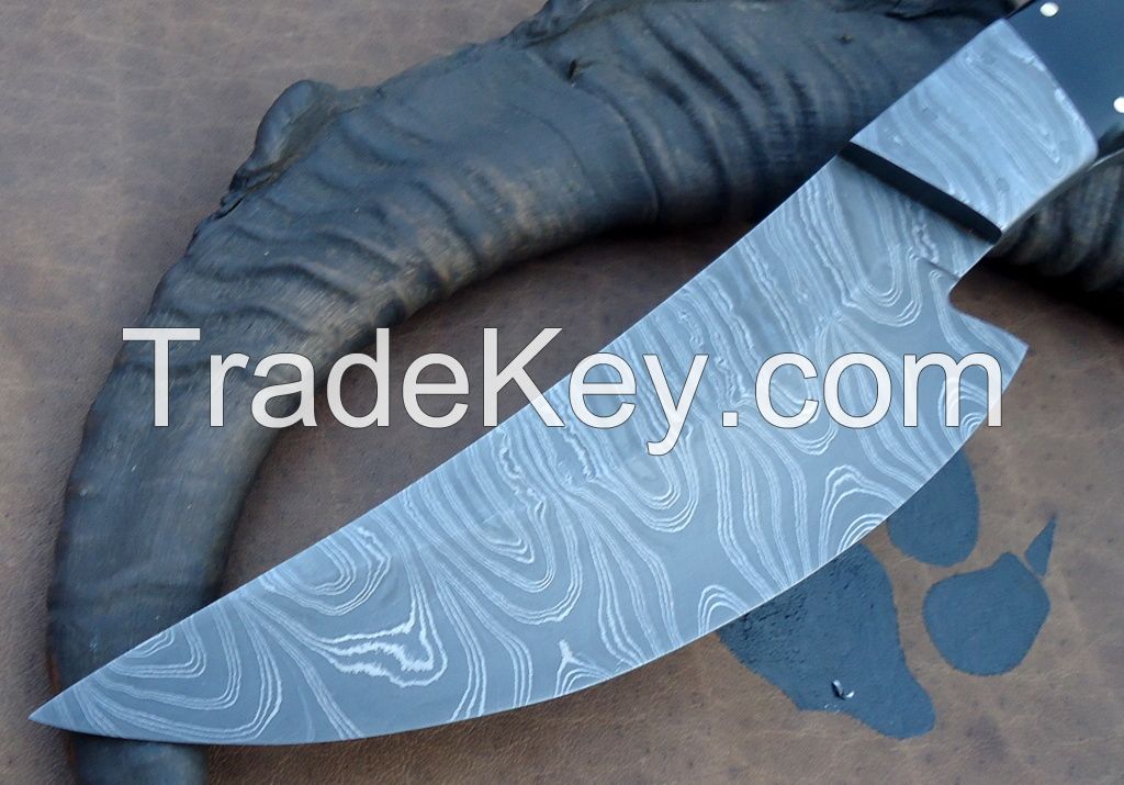 custom handmade damascus steel  knife