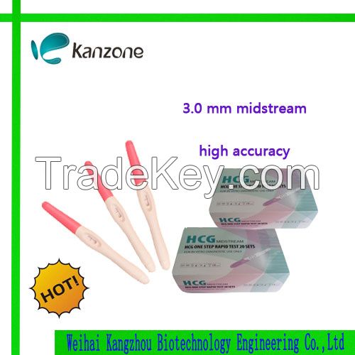 hCG pregnancy test kit midstream 3.0mm CE