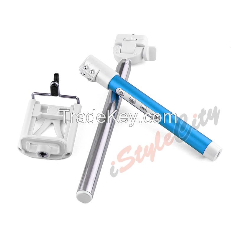 latest Mobile phone accessory Bluetooth Remote Control Self-timer Pole for smartphone selfie stick