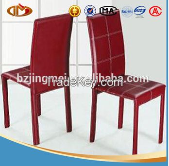 2014 leather dining chair without armrests