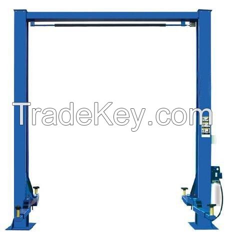 two post and double cylinder hydraulic car lift
