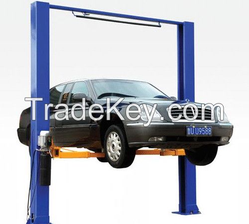 two post and double cylinder hydraulic car lift