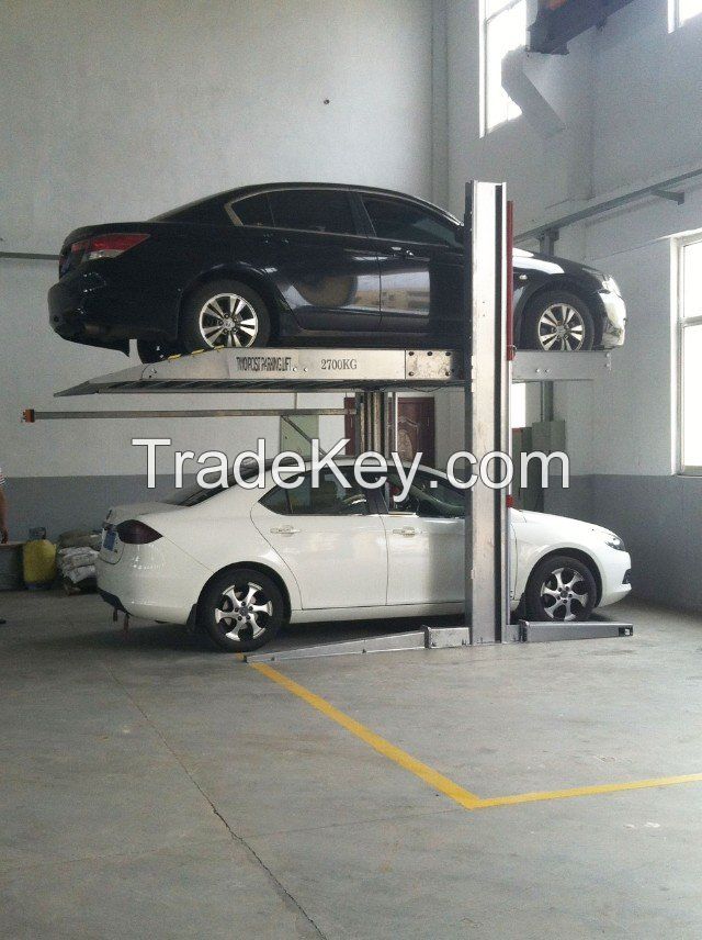 used two post car parking lift for sale and CE certification
