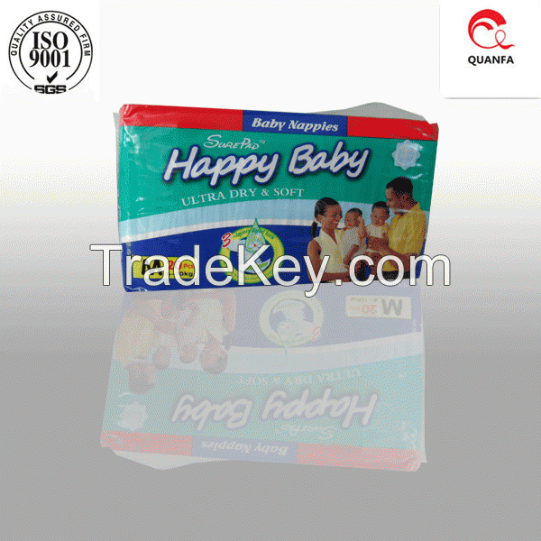 Disposable baby diaper with high absorbency