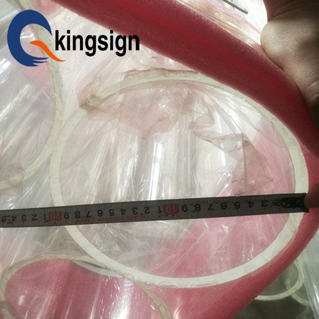 Kingsign manufacture solid cast clear acrylic tube/pipe