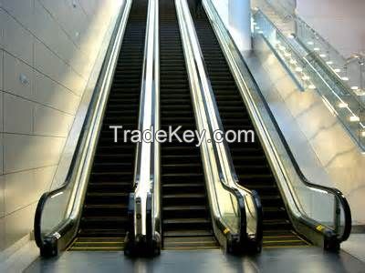 Shopping mall escalators