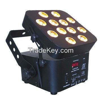 Hot sale 12pcs 10w RGBWA 5 in 1 LED Battery Powered Par Light