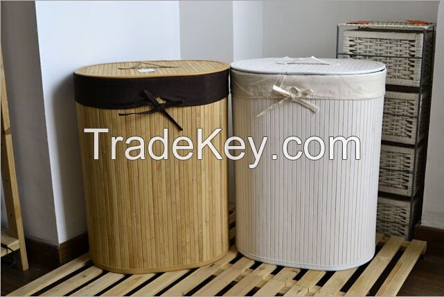 foldable bamboo laundry basket laundry hamper bamboo basket for ditry clothes