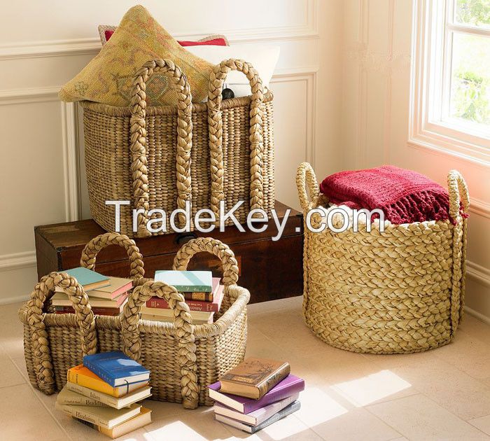 handmade straw basket storage baskets fruit basket bread basket for home decor