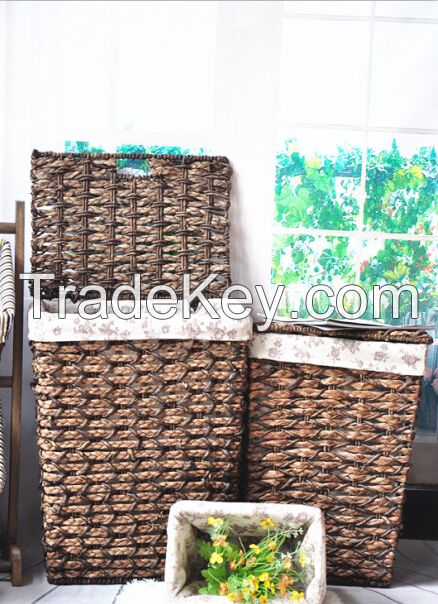 hotselling straw laundry basket laundry hamper for dirty clothes