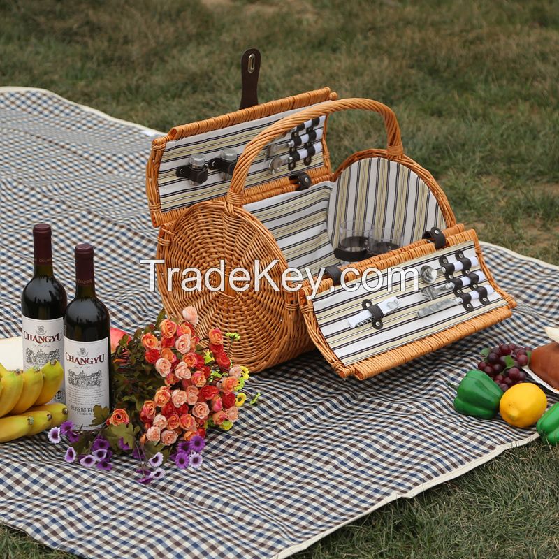 handmade wicker basket picnic basket storage baskets for garden using