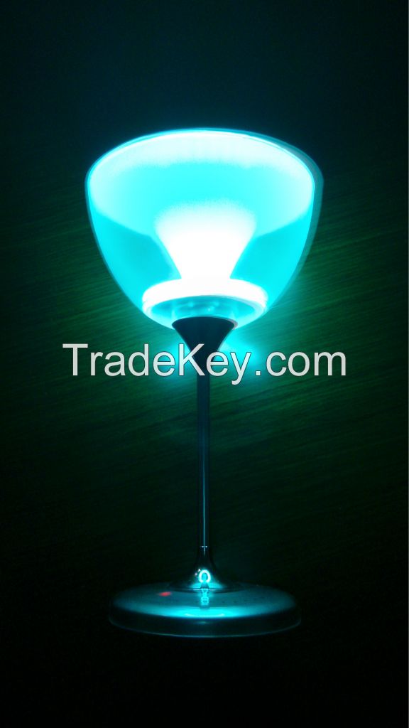 LED color changing table lamp with BT speaker