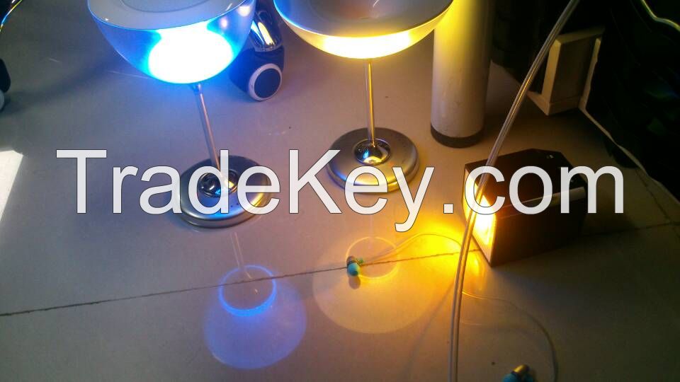 LED color changing table lamp with BT speaker