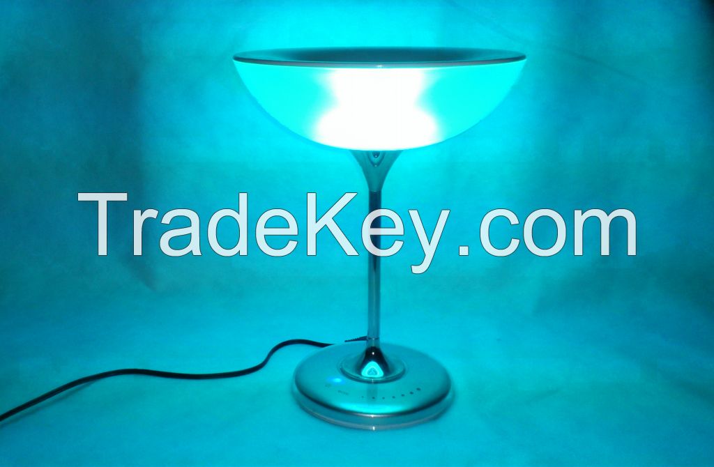 LED color changing table lamp